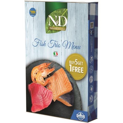 Farmina N&amp;D cat NATURAL Fish Trio Menu 6 x 70 g