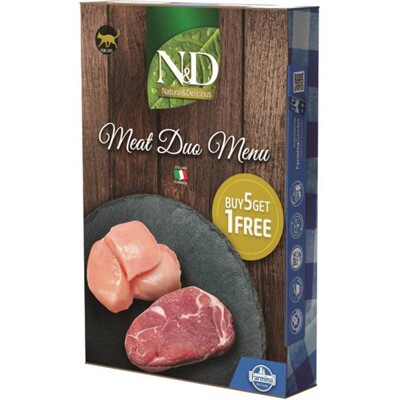 Farmina N&amp;D cat NATURAL Meat Duo Menu 6 x 70 g