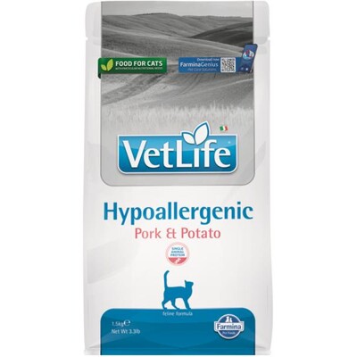 Farmina Vet Life cat hypoallergenic, pork &amp; potato 1,5  kg