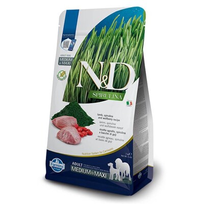 Farmina N&amp;D dog SPIRULINA (GF) adult medium &amp; maxi, lamb 7 kg