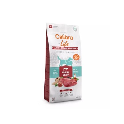 Calibra Dog Life Junior Small &amp; Medium Fresh Beef 2,5 kg