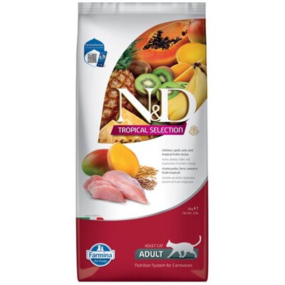 Farmina N&amp;D cat TROPICAL SELECTION (AG) adult, chicken 10 kg (10 kg)