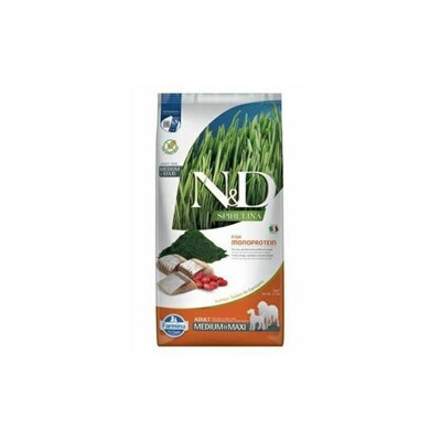 Farmina N&amp;D dog SPIRULINA (GF) adult medium &amp; maxi herring 7 kg