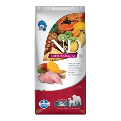 Farmina N&amp;D dog TROPICAL SELECTION (AG) adult medium &amp; maxi, chicken 10 kg