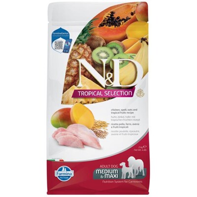 Farmina N&amp;D dog TROPICAL SELECTION (AG) adult medium &amp; maxi, chicken 2 kg