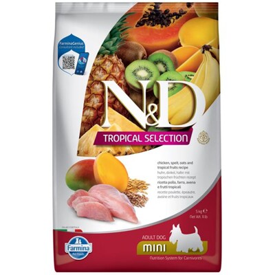 Farmina N&amp;D dog TROPICAL SELECTION (AG) adult mini, chicken 5 kg