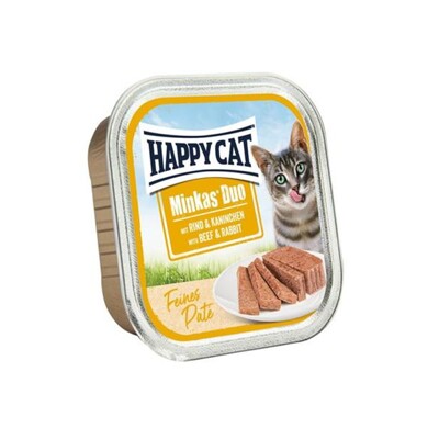 Happy Cat Minkas Duo Paté - Hovädzie &amp; Králik 100 g
