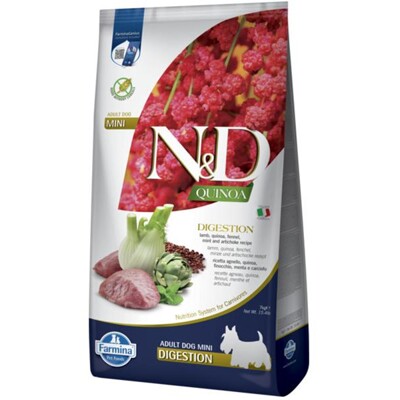 Farmina N&amp;D dog QUINOA (GF) adult mini, digestion, lamb &amp; fennel 7 kg