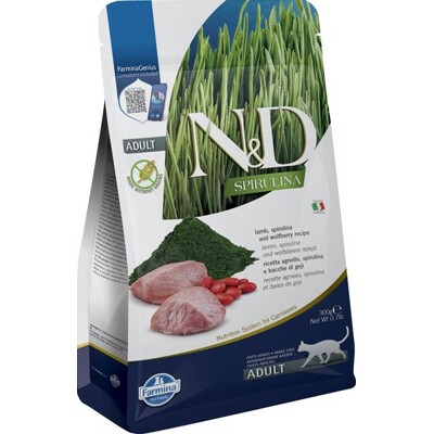 Farmina N&amp;D cat SPIRULINA (GF) adult, lamb &amp; goji 0,3 kg