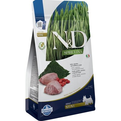 Farmina N&amp;D dog SPIRULINA (GF) puppy mini lamb and goji  0,8 kg