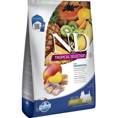 Farmina N&amp;D dog TROPICAL SELECTION (AG) adult mini, herring 5 kg