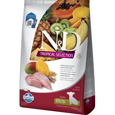 Farmina N&amp;D dog TROPICAL SELECTION (AG) puppy mini chicken 5 kg