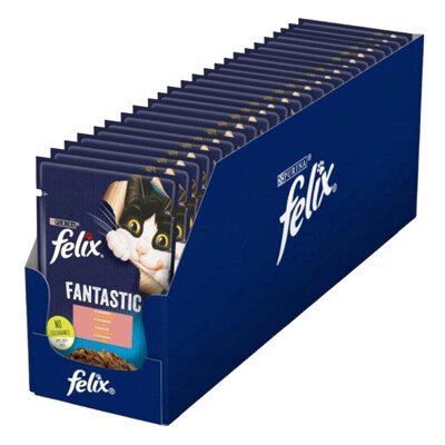 Nestlé FELIX Fantastic cat losos želé kapsička 26x85 g