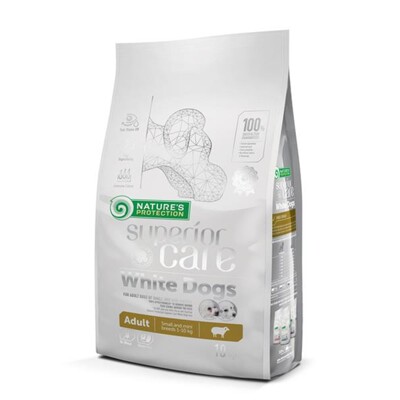 Natures P Superior care white dog adult lamb small&amp;mini 10 kg