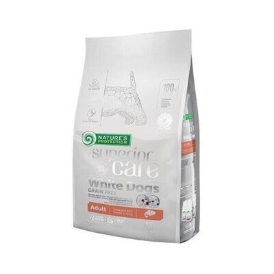 Natures P Superior care white dog GF adult  salmon small&amp;mini 1,5 kg
