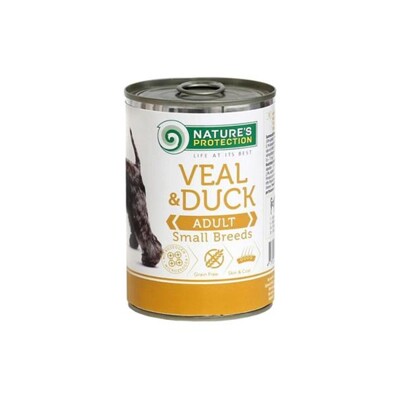 Natures P KONZERVA dog adult Veal &amp; Duck small breed 400 g