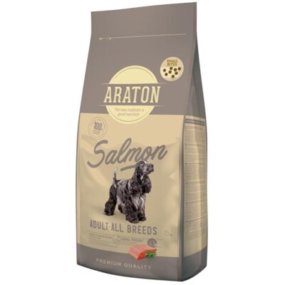 ARATON dog adult salmon small 15+1 kg