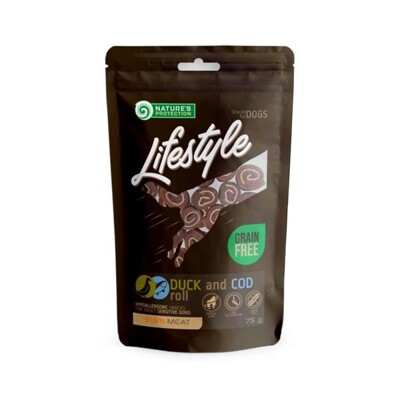 Pamlsok Natures P Lifestyle dog duck &amp; cod rolls 75 g
