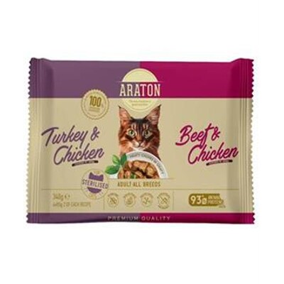 ARATON cat adult sterilised KAPSIČKA wet set  4 x 85 g