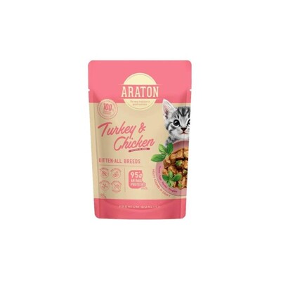 ARATON cat kitten KAPSIČKA wet turkey&amp;chicken 85 g