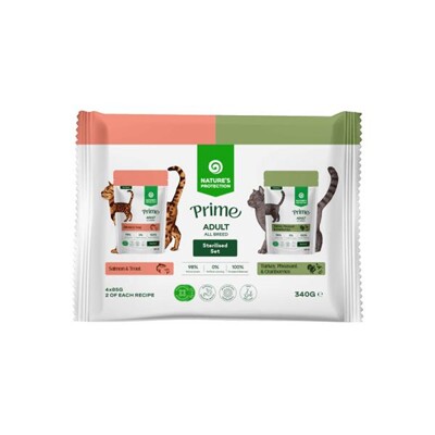 Natures P Prime KAPSIČKA cat adult sterilised wet set 4 x 85 g