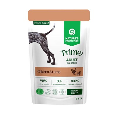 Natures P Prime KAPSIČKA dog adult immunity support chicken&amp;lamb 85 g