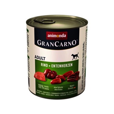 Animonda GRANCARNO® dog adult hovädzie a kačacie srdiečka bal. 6 x 800g konzer...