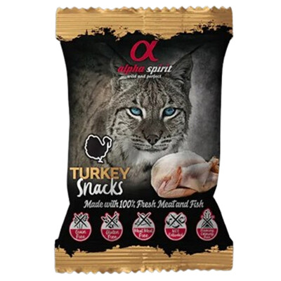 Alpha Spirit Snack Cat - morčacie mäso 50g