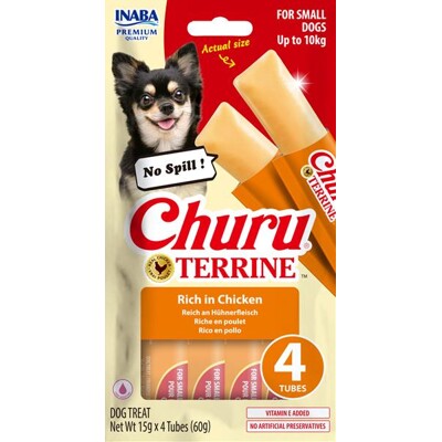 Pamlsok Inaba Churu Terrine dog kura 4 x 15 g