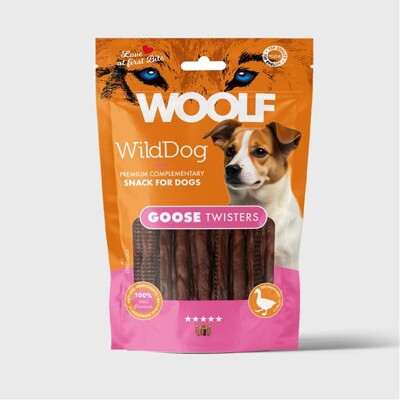 Pamlsok WOOLF WildDog Goose Twister 100 g