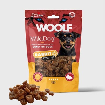 Pamlsok WOOLF WildDog Rabbit & Cod Twisties 100 g